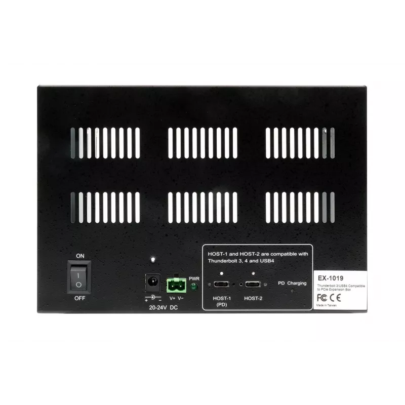 EXSYS Thunderbolt 3 / USB 4 Caja de expansión a 3x PCIe para tarjetas cortas (EX-1019)