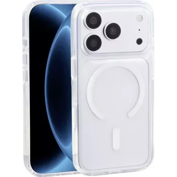 Renkforce Funda trasera para iPhone 18 Pro transparente compatible con MagSafe, carga inductiva RF-7576222