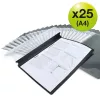 Rapesco ECO A4 carpeta de anillas negra (pack de 25) - 1815
