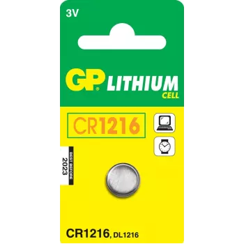GP Batteries pila de botón de litio CR1216 3V (pack de 1)