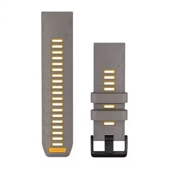 Garmin correa de silicona QuickFit 26 mm para reloj gris pizarra/amarillo 010-14508-02