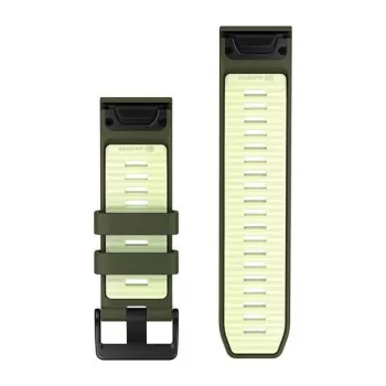 Garmin QuickFit 26 mm correa de silicona para relojes - Olive Drab / Lemon 010-14508-01