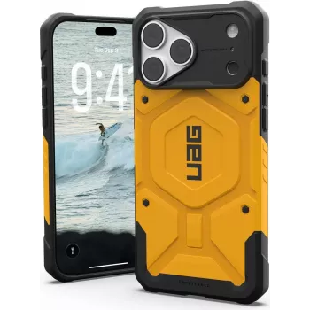 UAG Urban Armor Gear Pathfinder MagSafe funda para Apple iPhone 18 Pro Max/17 Pro Max - Heritage Yellow 114582118282