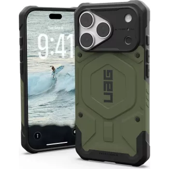 UAG Urban Armor Gear Pathfinder MagSafe funda para Apple iPhone 18 Pro/17 Pro - Olive Drab 114583117272
