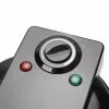 EMERIO WM-131149 gofrera con recubrimiento antiadherente, sin BPA, negra