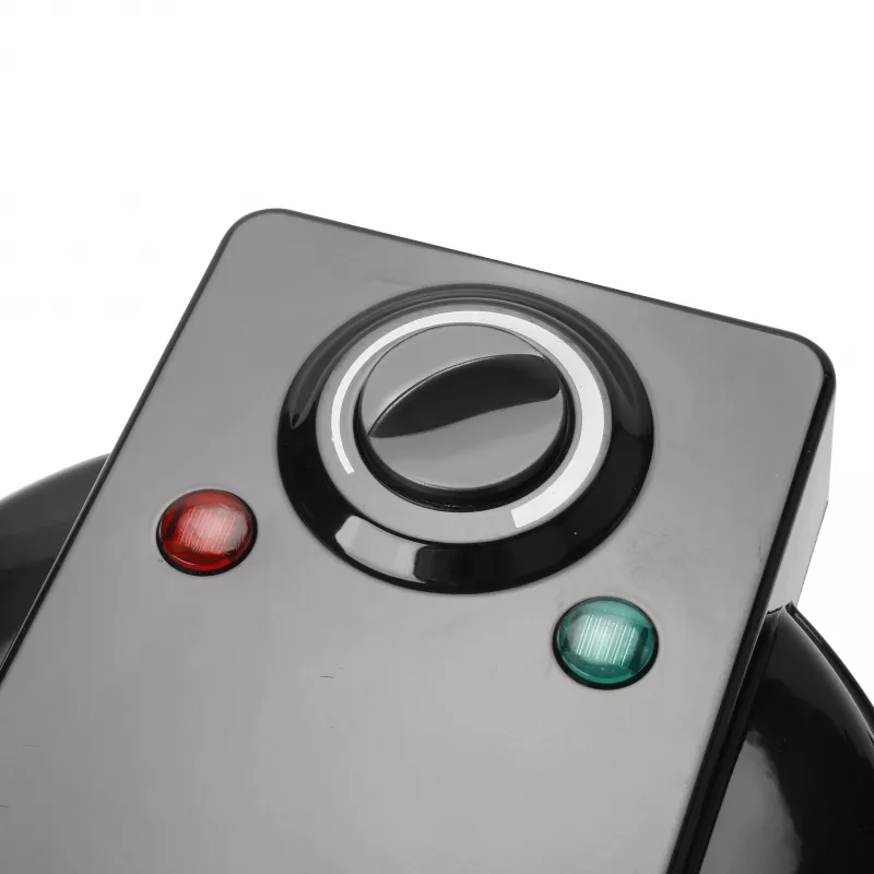 EMERIO WM-131149 gofrera con recubrimiento antiadherente, sin BPA, negra