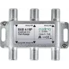 AXING BAB 4-16P - derivador de satélite de 4 vías, atenuación de derivación 16 dB, 5-2400 MHz, conectores F