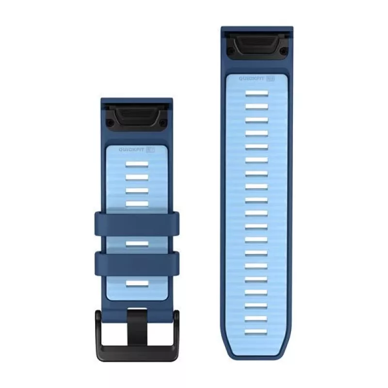 Garmin QuickFit 26 mm correa de silicona para relojes – Tidal Blue/Ice Blue 010-14508-00