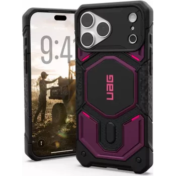 UAG Urban Armor Gear Monarch Pro MagSafe funda | Limited SYNTH Collection | Apple iPhone 18 Pro Max/17 Pro Max | Deep Purple (morado) | 114568114I4I