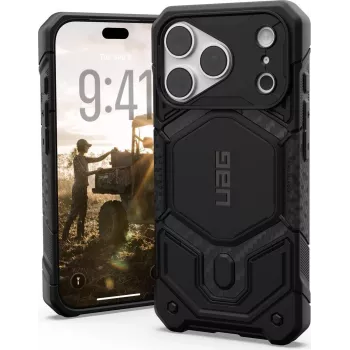 UAG Urban Armor Gear Monarch Pro MagSafe funda para Apple iPhone 18 Pro/17 Pro - Carbon Fiber 114569114242
