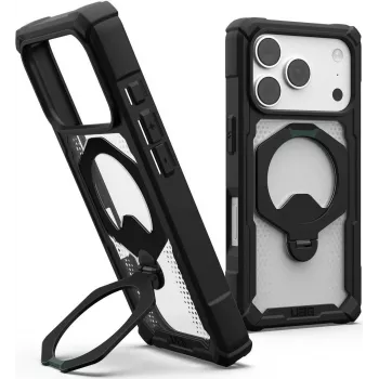 UAG Urban Armor Gear Plasma XTE 360 MagSafe funda con soporte para Apple iPhone 18 Pro/17 Pro - negro/transparente 11457311404G