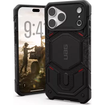 UAG Urban Armor Gear Monarch Pro MagSafe funda para Apple iPhone 18 Pro Max/17 Pro Max - Kevlar negro 114568113940