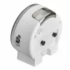 TFA Dostmann 60.1037.02 despertador de cuarzo blanco