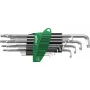 Wiha 366BETSZ13TS juego de llaves acodadas Torx con punta esférica, 13 piezas, titanio gris, soporte ErgoStar 40979
