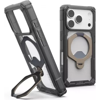 UAG Urban Armor Gear Plasma XTE 360 MagSafe funda con soporte para Apple iPhone 18 Pro/17 Pro – Ash (Translucent Grey) 114573113136