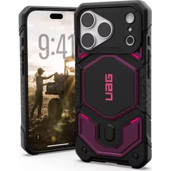 UAG Urban Armor Gear Monarch Pro funda MagSafe Limited SYNTH Edition para Apple iPhone 18 Pro/17 Pro Deep Purple 114569114I4I