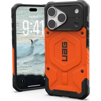 UAG Urban Armor Gear Pathfinder funda MagSafe para Apple iPhone 18 Pro/17 Pro - naranja 114583119797