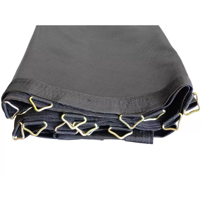 Lona de trampolín de repuesto LEAN SPORT 6806 12ft, 72 anillas en V, tejido PP resistente a los rayos UV, negro