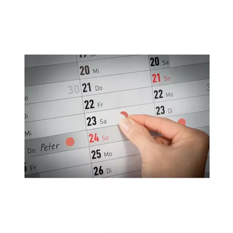 AVERY Zweckform puntos adhesivos 8 mm rojo (pack de 1008)