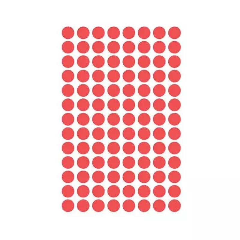AVERY Zweckform puntos adhesivos 8 mm rojo (pack de 1008)