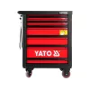 Yato YT-5530 carro de taller con 7 cajones acero negro/rojo