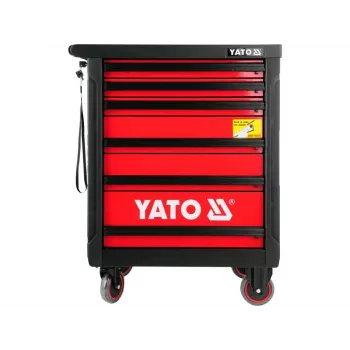 Yato YT-5530 carro de taller con 7 cajones acero negro/rojo