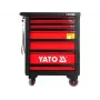 Yato YT-5530 carro de taller con 7 cajones acero negro/rojo