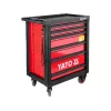 Yato YT-5530 carro de taller con 7 cajones acero negro/rojo