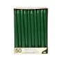 PAPSTAR Velas cónicas 22 x 250 mm, verde oscuro, paquete de 50 (17969)