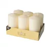 PAPSTAR Vela cilíndrica 11,5 cm Crema