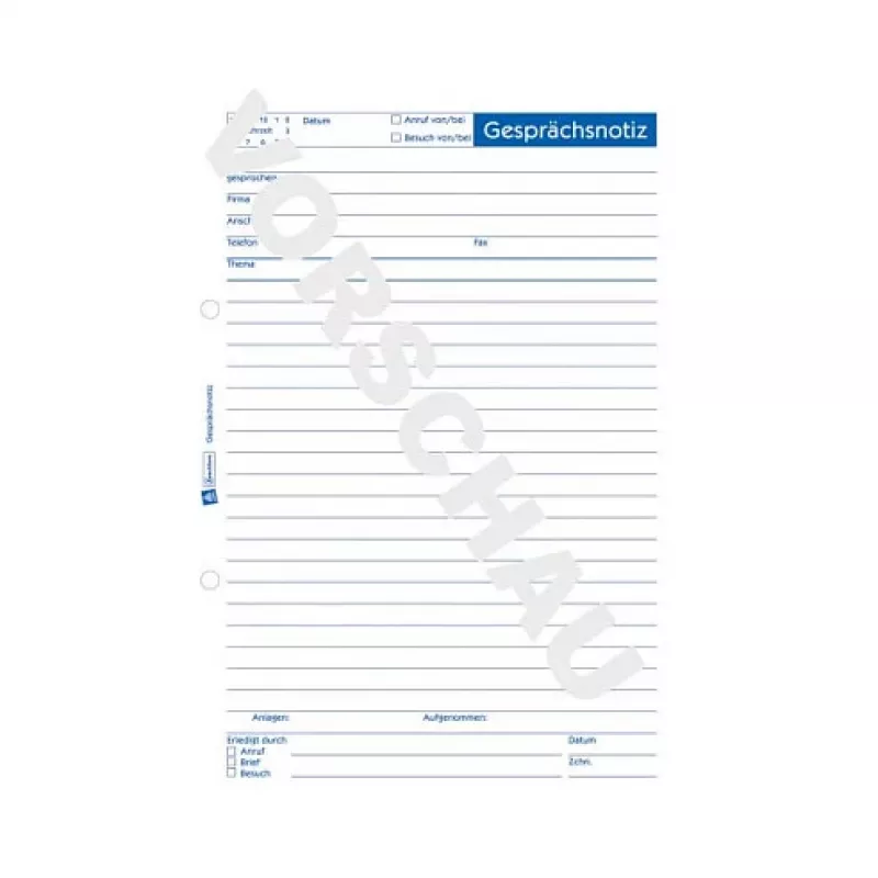 Avery Zweckform 1210 bloc de notas para reuniones A5 papel reciclado - 50 hojas