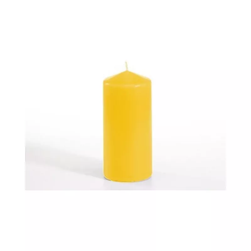 PAPSTAR vela cilíndrica, Ø 60 x 130 mm, duración aprox. 30 h, amarillo dorado (13589)