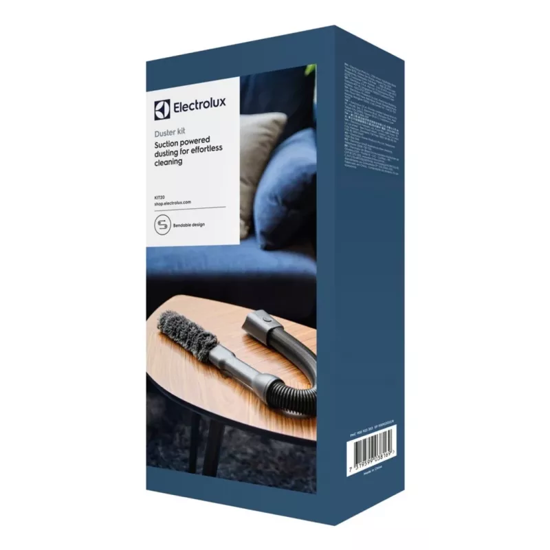 Electrolux Dust KIT21 Set de accesorios para aspirador, 4 piezas, universal 32/35 mm, negro/gris