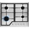 Electrolux KGS6426SX placa de gas de 4 fuegos con quemador wok, acero inoxidable