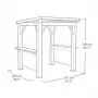 KETER Gazebo Grill 29213898 pérgola de jardín de aluminio con techo rígido