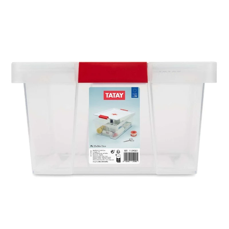 TATAY dispensador de bebidas de cristal 7L con soporte de metal