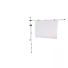 MAUL carril portapliegos 132 cm montaje en pared plata