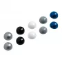 MAUL imanes Ø 3,0 x 1,9 mm, set de 10, plata, negro, blanco, gris, azul