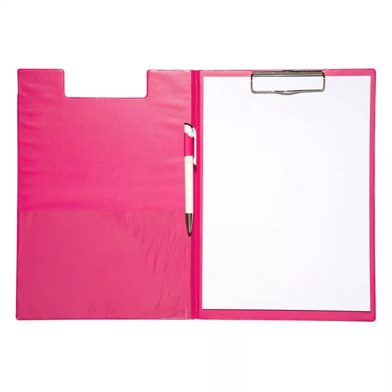 Carpeta con pinza MAUL con forro de plástico, DIN A4, rosa 2339222