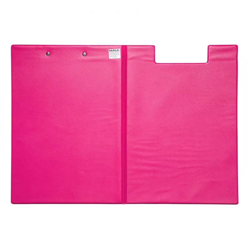 Carpeta con pinza MAUL con forro de plástico, DIN A4, rosa 2339222