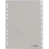 Separadores en blanco DURABLE 644110, polipropileno, 10 lengüetas, gris, A4