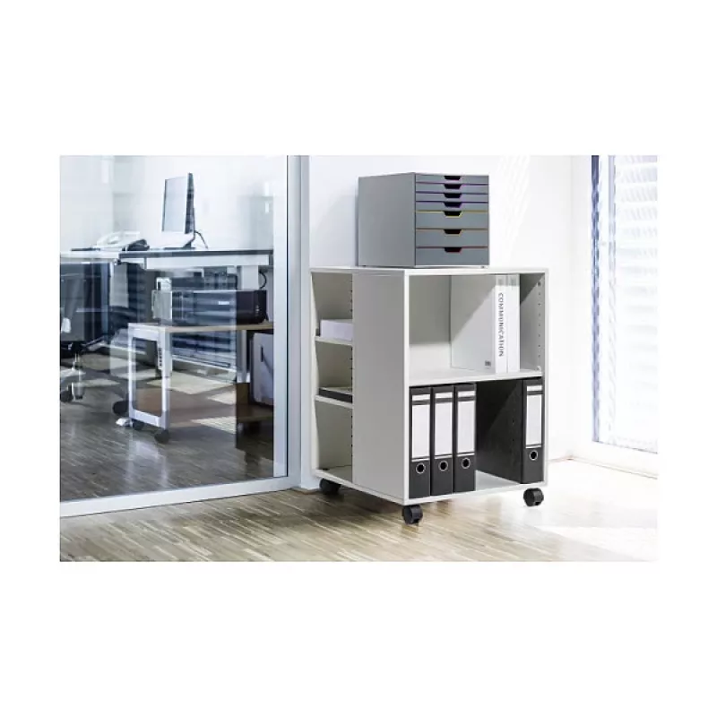 Carro multiusos DURABLE 74/59 abierto 528x737x592 mm gris claro