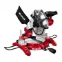 Sierra de inglete y tracción Einhell TC-MS 2513 L, 1600 W, disco de sierra 250 mm, guía láser, roja