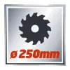 Sierra de inglete y tracción Einhell TC-MS 2513 L, 1600 W, disco de sierra 250 mm, guía láser, roja