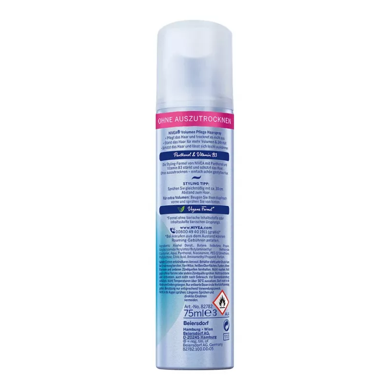 Spray de fijación NIVEA VOLUME & HOLD 75 ml