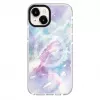 Funda Evelatus para Apple iPhone 15 Plus PC+TPU con MagSafe – Custom Marble Purple