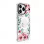 Funda Evelatus para Apple iPhone 15 Pro Max PC+TPU con MagSafe - estampado floral transparente