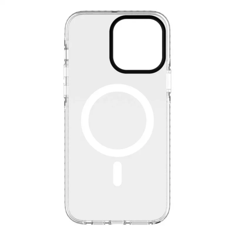 Funda Evelatus para Apple iPhone 15 Pro Max PC+TPU con MagSafe - estampado floral transparente