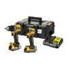 DEWALT 18V XR DCD800 DCF850 Set doble con 2 baterías Powerstack de 1,7Ah