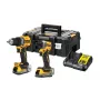 DEWALT 18V XR DCD800 DCF850 Set doble con 2 baterías Powerstack de 1,7Ah